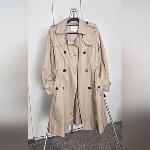 Banana Republic Double Breasted Long Classic Trench Coat